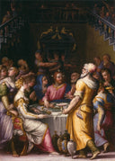 Marriage at Cana by Giorgio Vasari — hand-painted cultural oil painting reproduction on canvas
