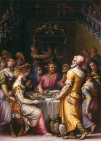 Marriage at Cana by Giorgio Vasari — hand-painted cultural oil painting reproduction on canvas