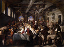 Marriage at Cana by Tintoretto — religion oil painting wall art, Mannerism Late Renaissance