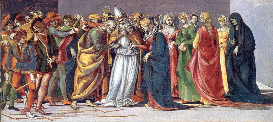 Marriage of the Virgin by Luca Signorelli, hand-painted cultural oil painting reproduction on canvas