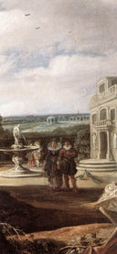 Married Couple in a Garden (detail) by Frans Hals, male oil painting wall art, Baroque