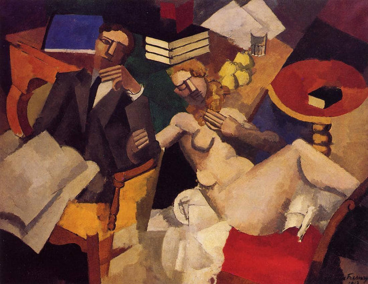 Married Life by Roger de La Fresnaye — hand-painted abstract oil painting reproduction on canvas