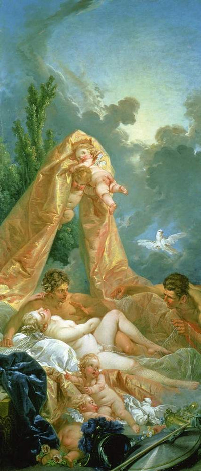 Mars and Venus by Francois Boucher, oil painting reproduction