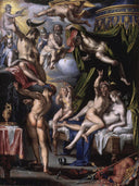 Mars and Venus Surprised by Vulcan by Joachim Wtewael — hand-painted cultural oil painting reproduction on canvas