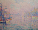 Marseille, an Old Port by Paul Signac — hand-painted impressionism oil painting reproduction on canvas