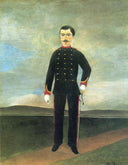 Marshal des Logis Frumence Biche of the 35th Artillery by Henri Rousseau — male oil painting wall art, Naïve Art Primitivism