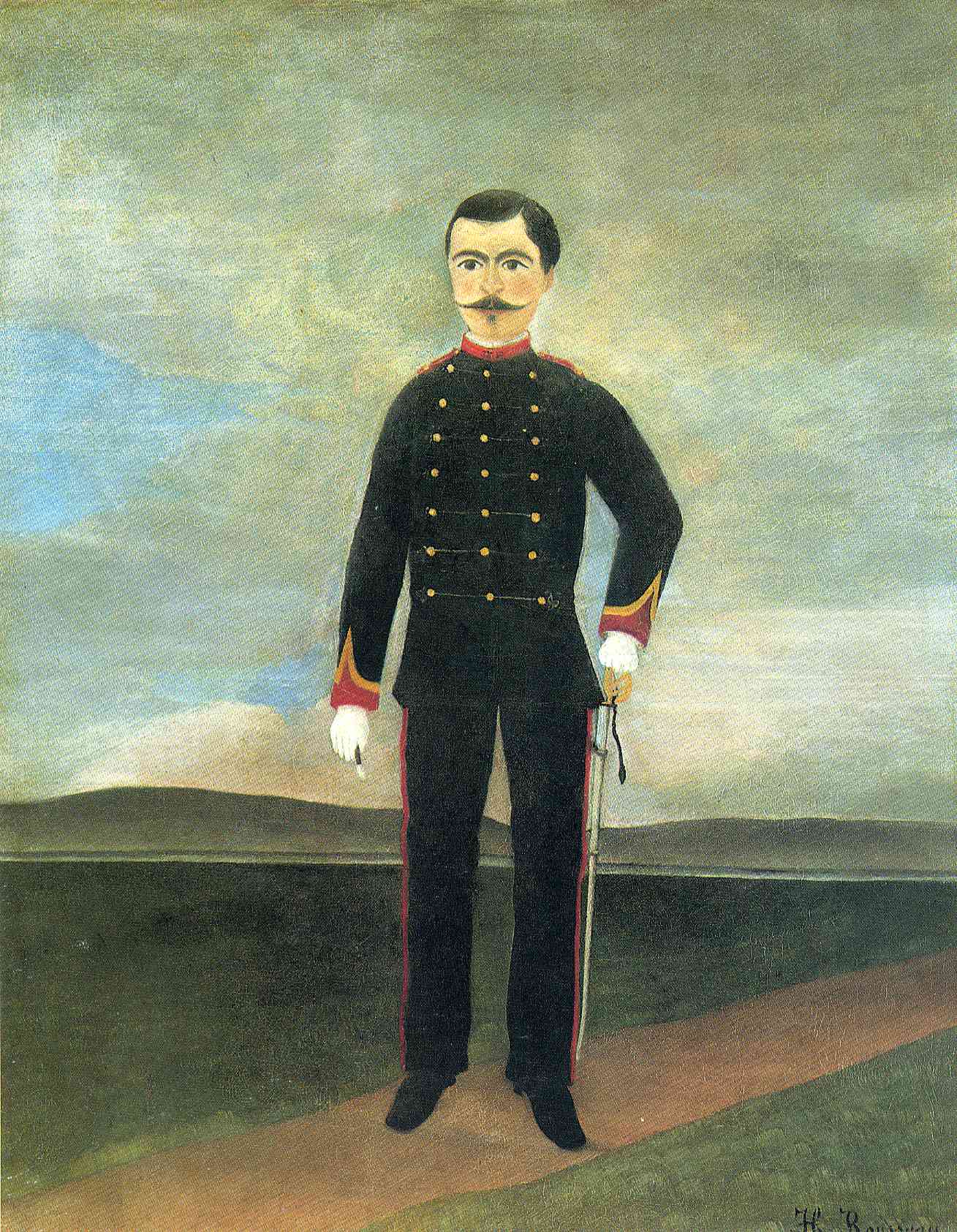 Marshal des Logis Frumence Biche of the 35th Artillery - Henri Rousseau