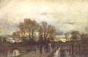 Marshland by Laszlo Mednyanszky — seascapes oil painting wall art, Impressionism
