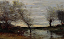 Marshy Pastures by Camille Corot — rural oil painting wall art, Realism