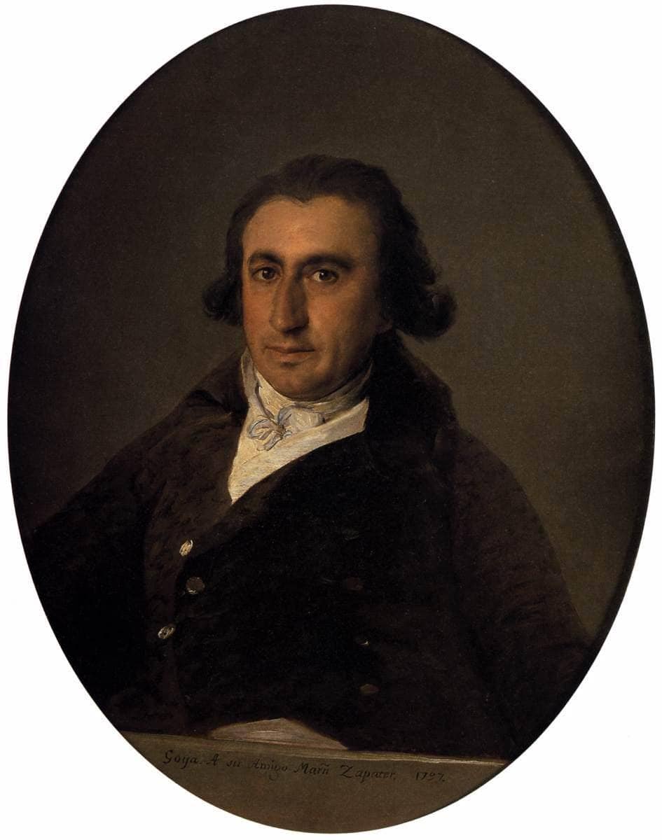 Martín Zapater by Francisco Goya — hand-painted portrait oil painting reproduction on canvas