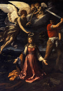 Martyrdom of Saint Catherine of Alexandria by Guido Reni — hand-painted animal oil painting reproduction on canvas