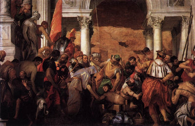 Martyrdom of Saint Sebastian in hallway