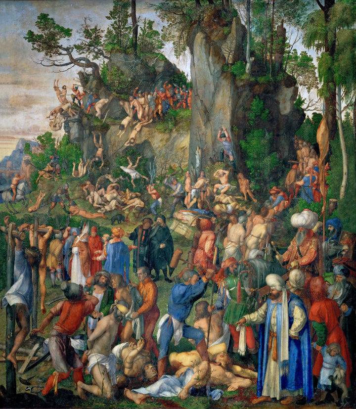 Martyrdom of the Ten Thousand by Albrecht Durer — hand-painted cultural oil painting reproduction on canvas