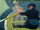 The Boating Party by Mary Cassatt — ships oil painting wall art, Impressionism