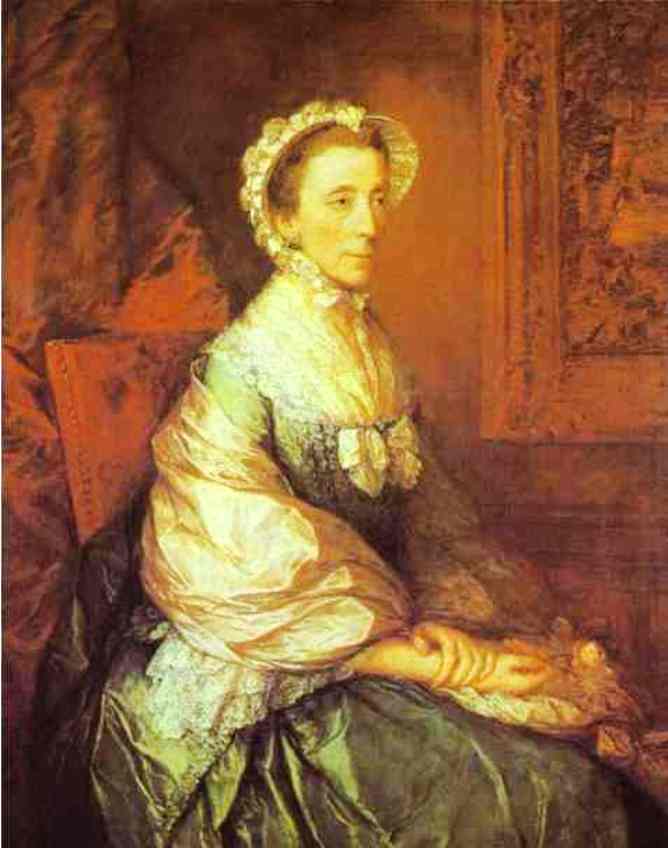 Mary, Duchess of Montagu by Thomas Gainsborough — hand-painted portrait oil painting reproduction on canvas