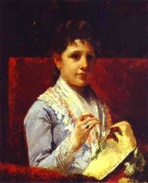 Mary Ellison Embroidering - Mary Cassatt