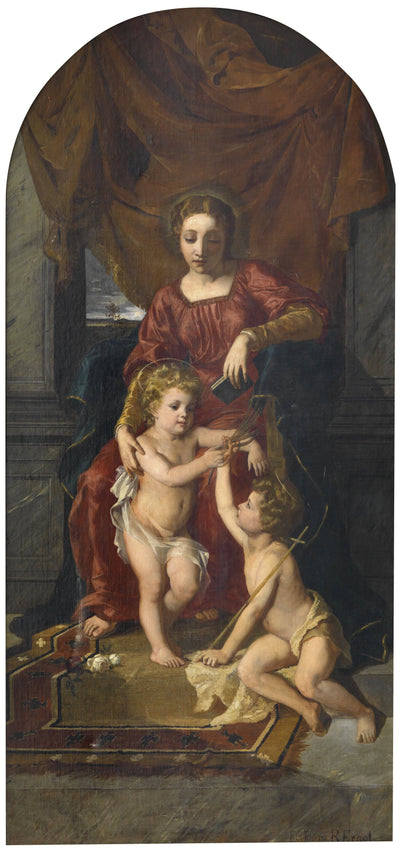 Mary, John and baby Jesus