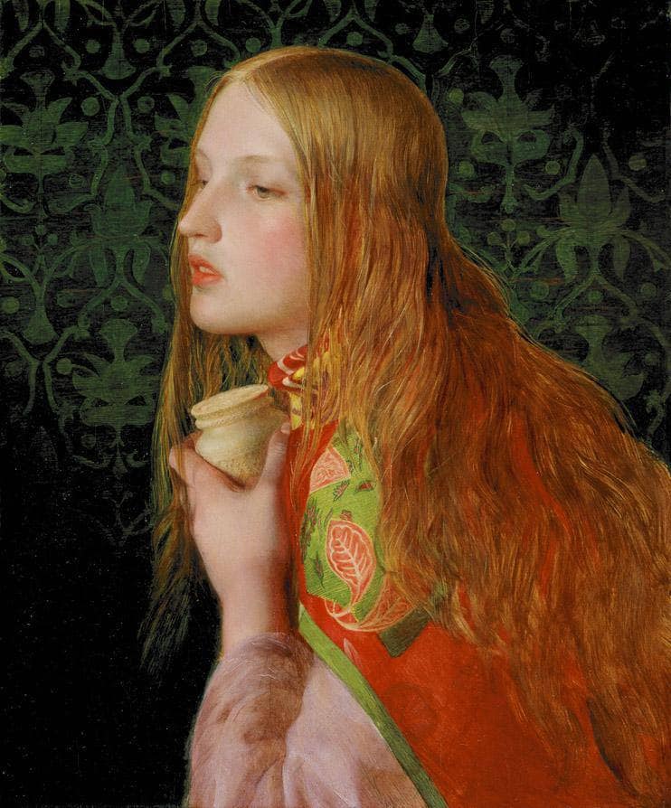 Mary Magdalene by Frederick Sandys — hand-painted portrait oil painting reproduction on canvas
