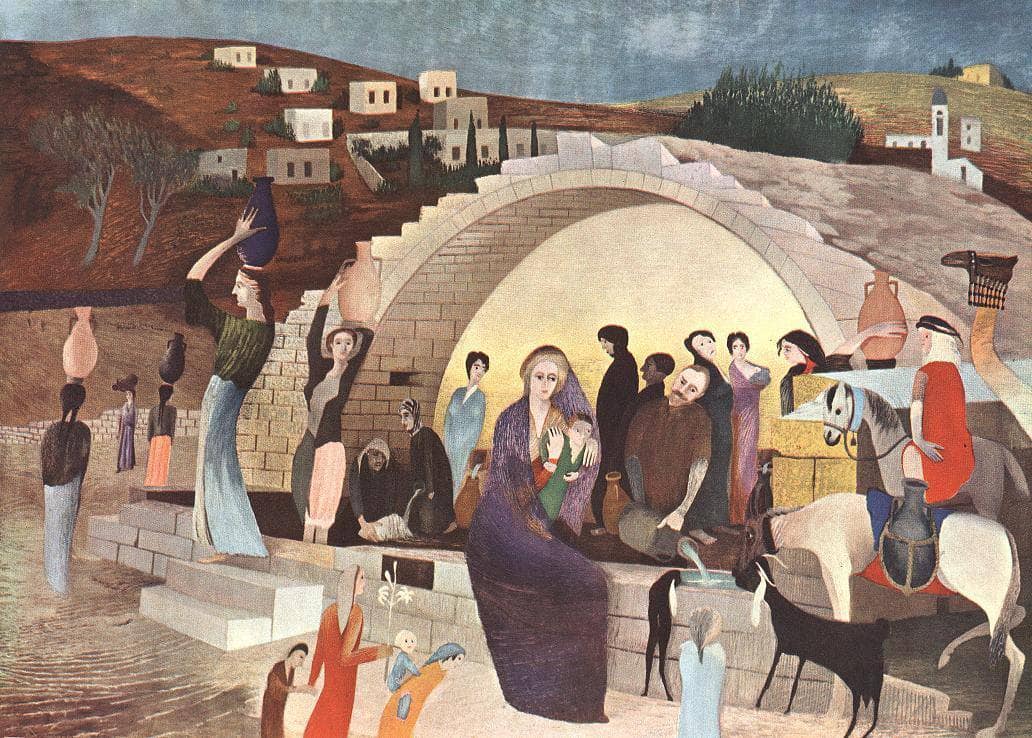 Mary's Well at Nazareth by Tivadar Kosztka Csontvary — hand-painted portrait oil painting reproduction on canvas