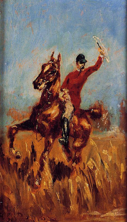 Master of the Hunt by Henri de Toulouse-Lautrec — hand-painted animal oil painting reproduction on canvas