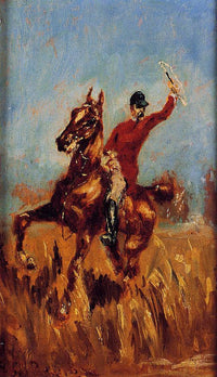 Master of the Hunt by Henri de Toulouse-Lautrec — hand-painted animal oil painting reproduction on canvas