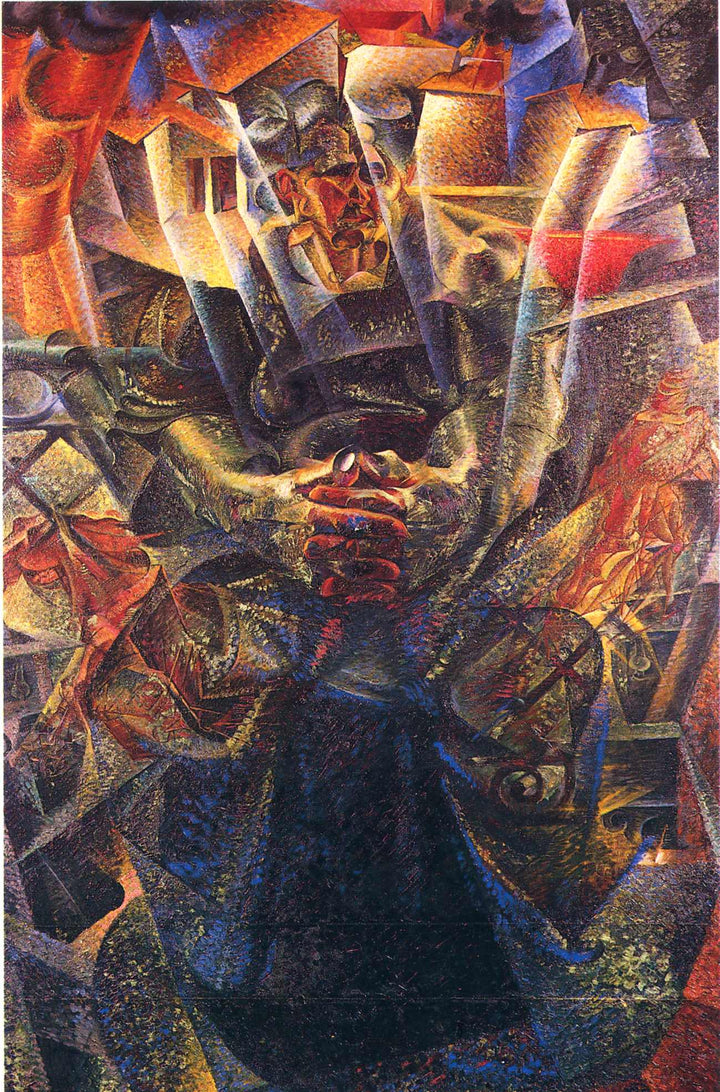 Materia by Umberto Boccioni — hand-painted abstract oil painting reproduction on canvas