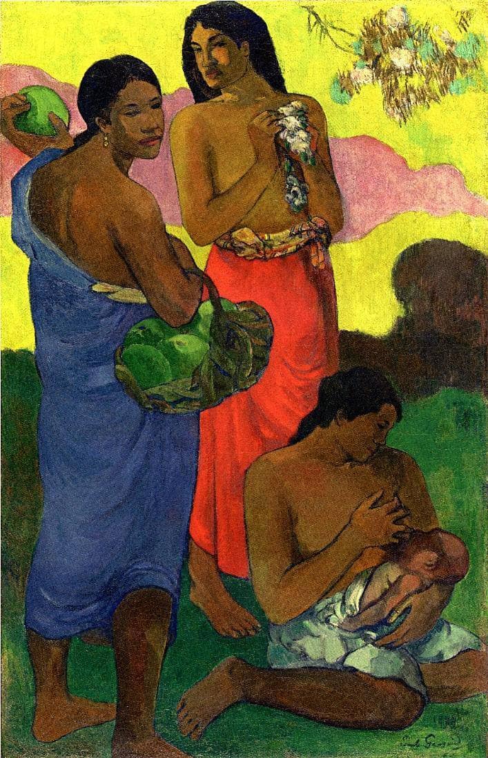 Maternite II by Paul Gauguin — hand-painted portrait oil painting reproduction on canvas