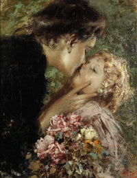 Maternity by Vincenzo Irolli — hand-painted portrait oil painting reproduction on canvas