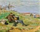 Mathias Schiff and Camille Martin (le Repos Des Artistes) by Émile Friant — hand-painted landscape oil painting reproduction on canvas