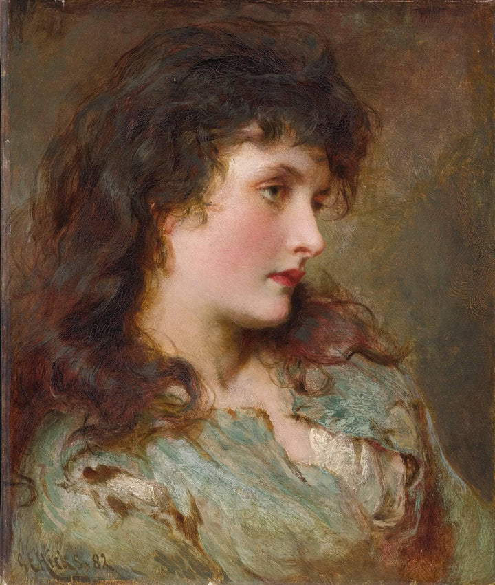Maud by George Elgar Hicks — hand-painted portrait oil painting reproduction on canvas