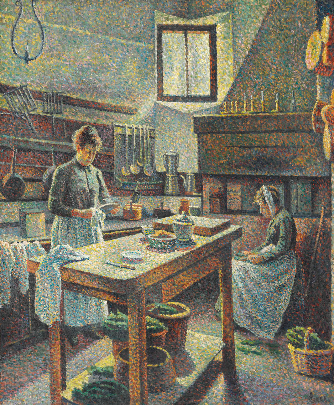 Une Cuisine by Maximilien Luce — hand-painted still oil painting reproduction on canvas