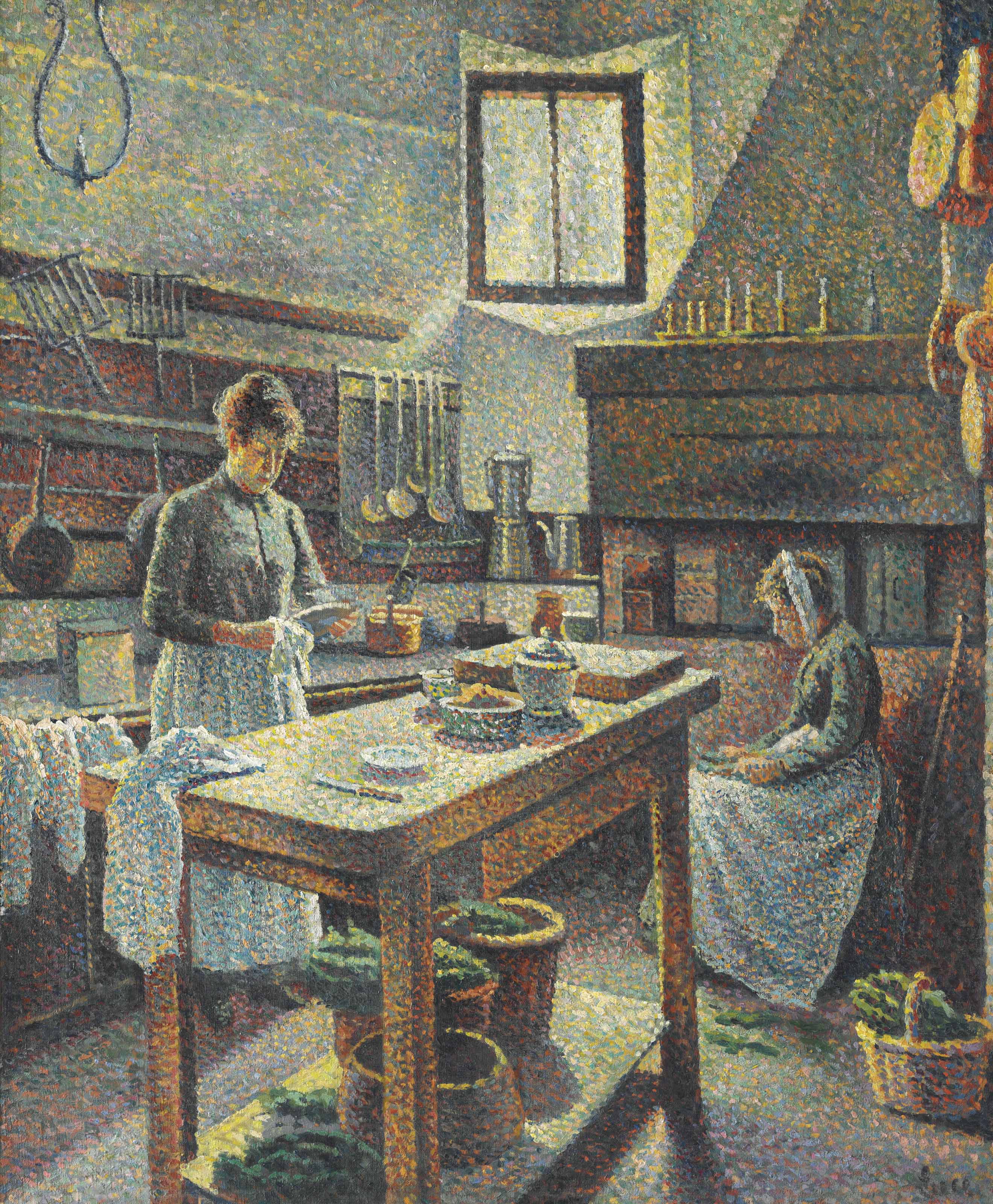 Une Cuisine - Maximilien Luce