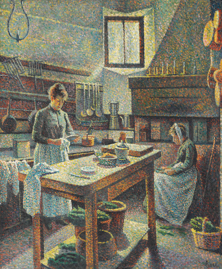 Une Cuisine by Maximilien Luce — hand-painted still oil painting reproduction on canvas