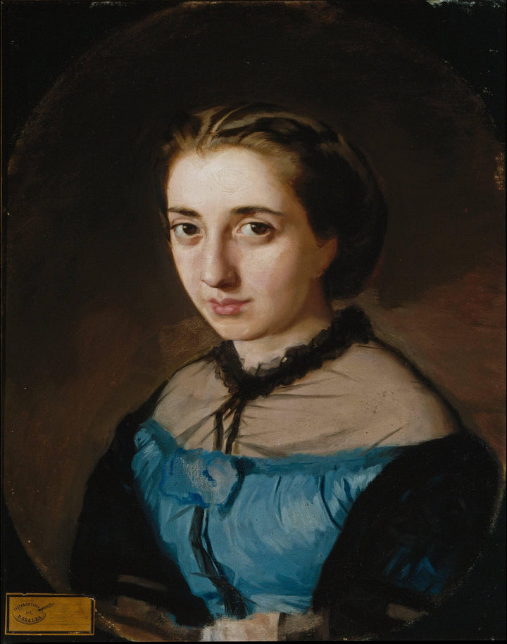 Maximina Martínez de la Pedrosa, the Artist's Wife by Eduardo Rosales — hand-painted portrait oil painting reproduction on canvas