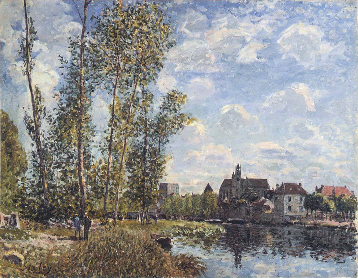 May Afternoon on the Loing - Alfred Sisley