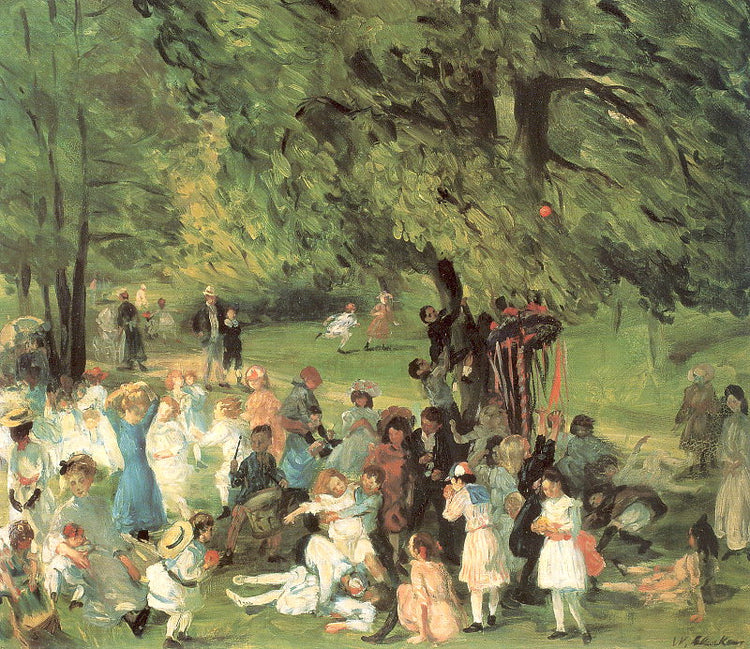 May Day in Central Park - William James Glackens