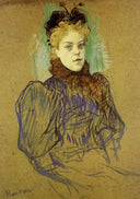 May Milton by Henri de Toulouse-Lautrec — male oil painting wall art, Post Impressionism