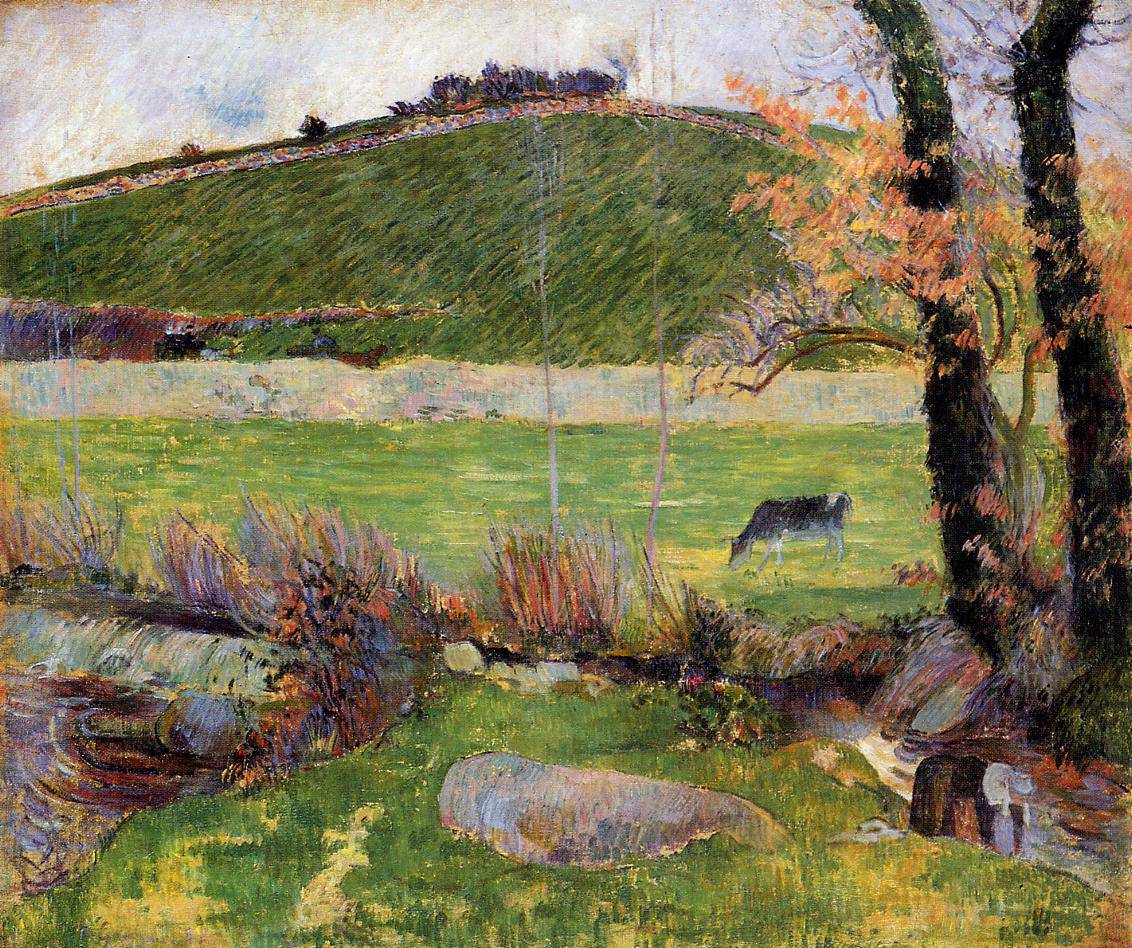 Meadow at the banks of Aven - Paul Gauguin