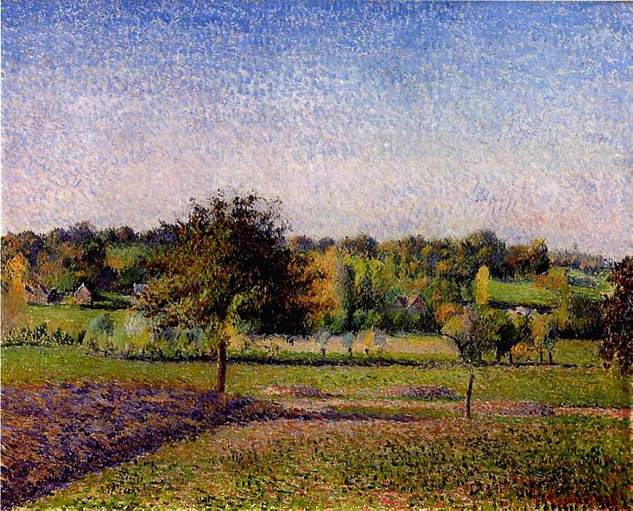 Meadows at Eragny - Camille Pissarro