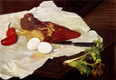 Meat and eggs by Felix Vallotton — life oil painting wall art, Realism