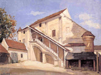 Meaux. Effect of Sunlight on the Old Chapterhouse by Gustave Caillebotte — hand-painted architectural oil painting reproduction on canvas