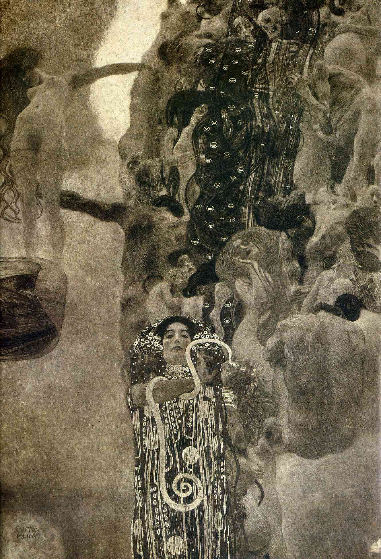 University of Vienna Ceiling Paintings (Medicine), final state - Gustav Klimt