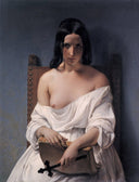 Meditation on the History of Italy (1st version) by Francesco Hayez — hand-painted portrait oil painting reproduction on canvas