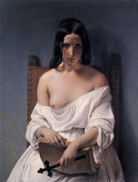 Meditation on the History of Italy (1st version) by Francesco Hayez — hand-painted portrait oil painting reproduction on canvas