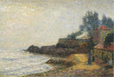 Mediterranean landscape by Henri Martin — hand-painted architectural oil painting reproduction on canvas
