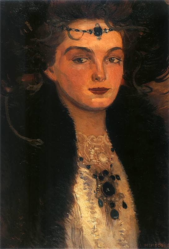 Meduza II by Józef Mehoffer — hand-painted portrait oil painting reproduction on canvas