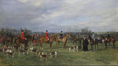 Meet of the Quorn Hounds at Kirby Gate in hallway
