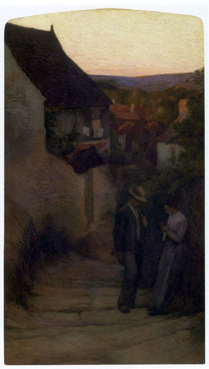 Meet by Henri Martin — hand-painted architectural oil painting reproduction on canvas