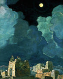 Mekheski - Moon People by Nicholas Roerich — surrealism oil painting wall art, Symbolism