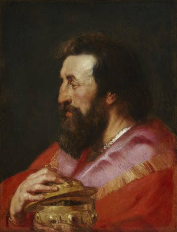 Melchior, The Assyrian King by Peter Paul Rubens — hand-painted portrait oil painting reproduction on canvas
